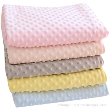 soft cozy and comfortable knitted minky baby blanket